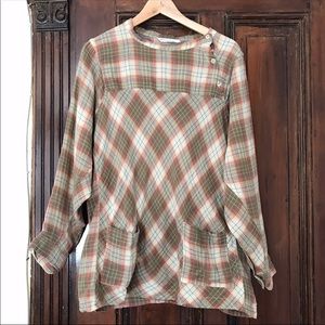 Isabel Marant Etoile Plaid tunic top size 4/6